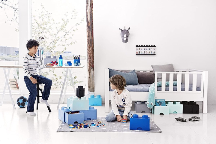 Pojemnik do przechowywania LEGO Storage Brick 4 z szufladą AquaBlue (40051742) - obraz 9