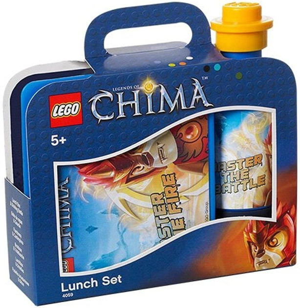 Набір для ланчу Lego Chima Ланчбокс і пляшка Blue (5711938009144) - зображення 1