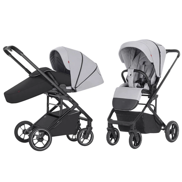 Коляска прогулочная детская CARRELLO Alfa CRL-5508 BF Feather Grey Светло-серая - Фото 2 Коляска прогулочная детская CARRELLO Alfa CRL-5508 BF Feather Grey Светло-серая - изображение 2