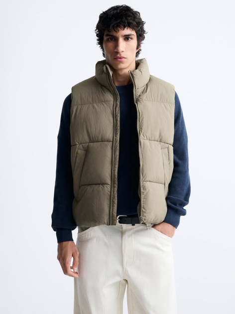 Теплый жилет мужской Zara 311779528 XL Зеленый (1159803289) – в ...