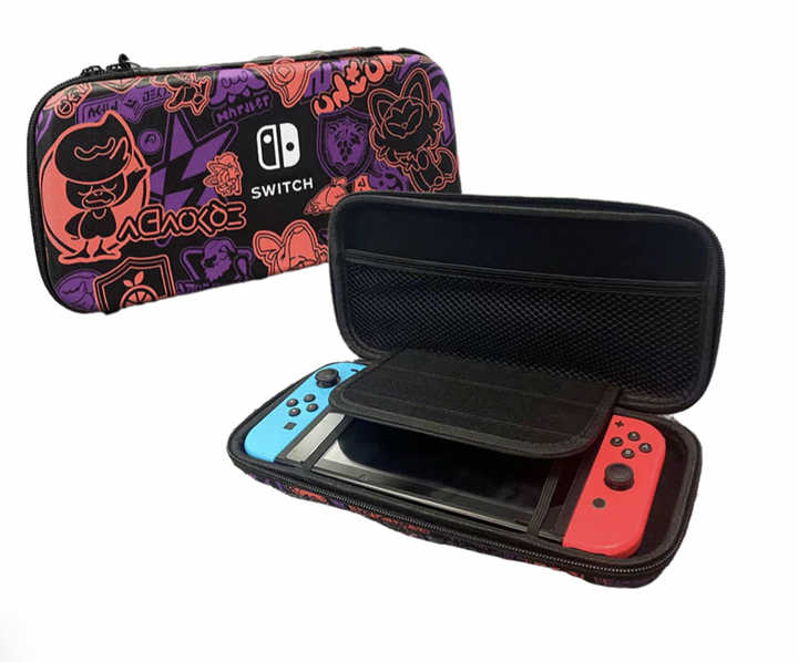 Защитный Travel комплект Pokemon Scarlet and Violet для NIntendo Switch / OLED сумка + чехол+ накладки - Фото 8 Защитный Travel комплект Pokemon Scarlet and Violet для NIntendo Switch / OLED сумка + чехол+ накладки - изображение 8