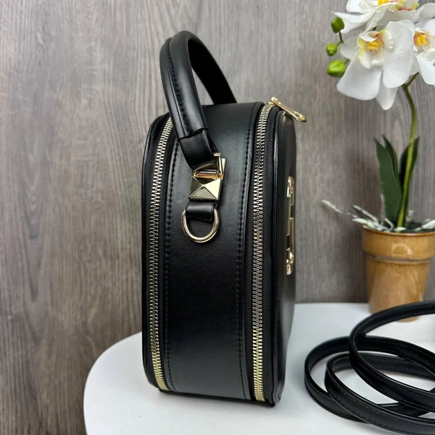 Стильная женская каркасная сумка Marc Jacobs черная овальная мини сумка для повседневного использования сумочк - Фото 6 Стильная женская каркасная сумка Marc Jacobs черная овальная мини сумка для повседневного использования сумочк - изображение 6