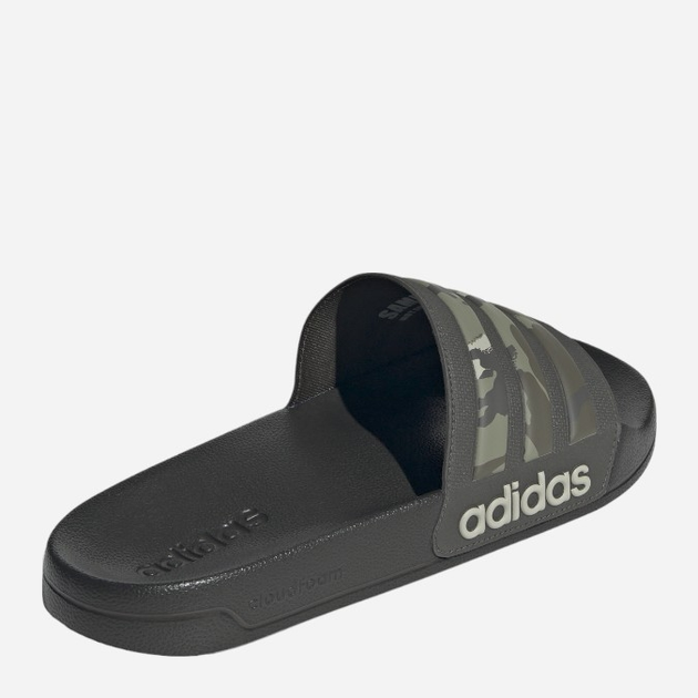 Klapki basenowe męskie Adidas Adilette Shower IG3683 38 Czarne z khaki (4066765052292) - obraz 4
