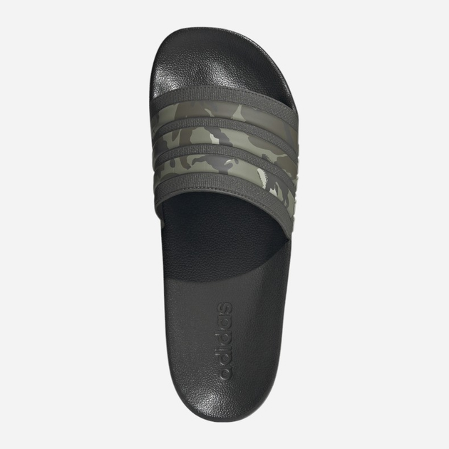 Klapki basenowe męskie Adidas Adilette Shower IG3683 40.5 Czarne z khaki (4066765052247) - obraz 5