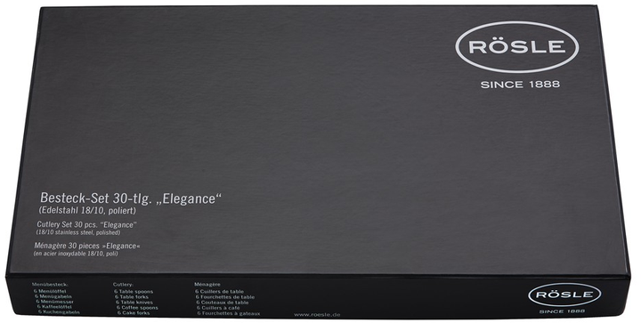 Набір столових приборів Rosle Elegance Stainless Steel 30 шт (24411) - зображення 3