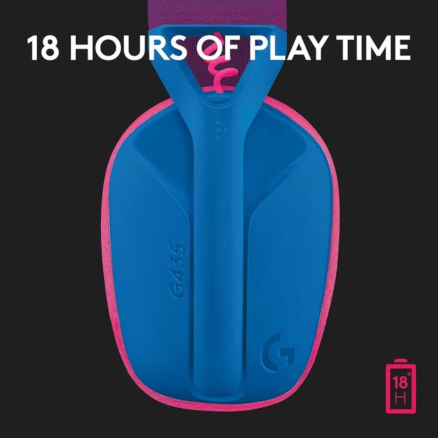 Навушники з мікрофоном Logitech G435 LIGHTSPEED Blue (981-001062) - зображення 4