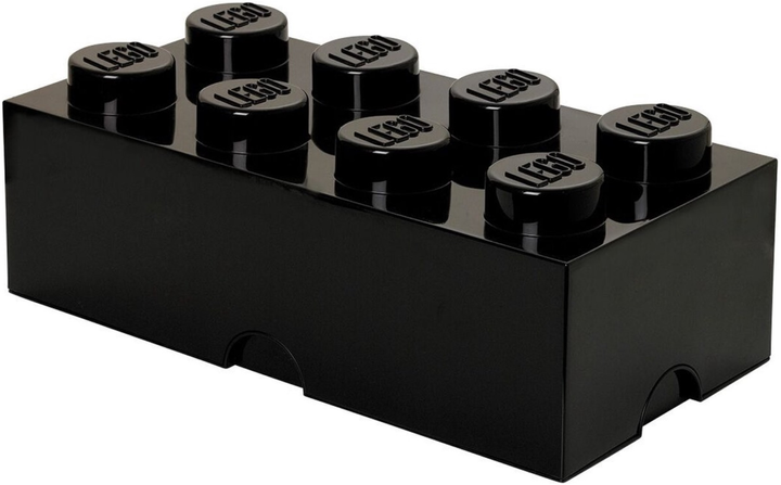 Pojemnik w kształcie klocka LEGO Storage Brick 8 Czarny (40041733) - obraz 1