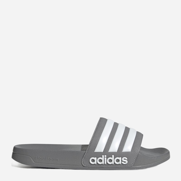 Чоловічі шльопанці для пляжу Adidas Adilette Shower Slides GY1891 38 Сірі (4065425148849) - зображення 1