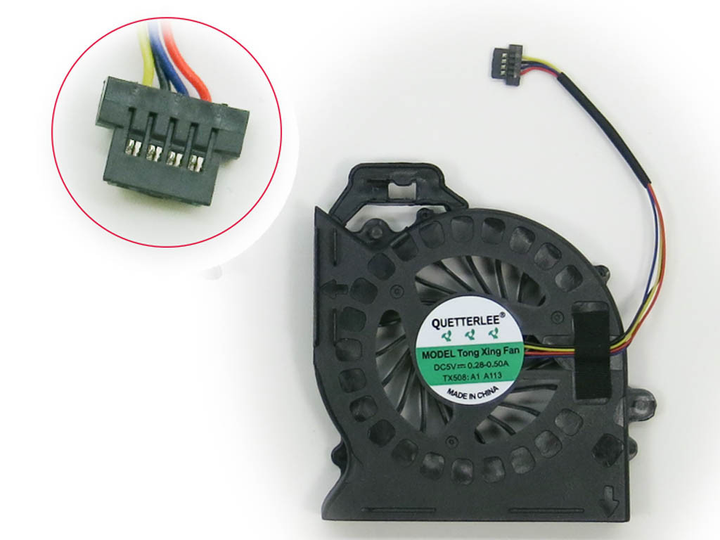 Вентилятор (кулер) для HP Pavilion DV6-6000, DV7-6000 (MF60120V1-C180-S9A, KSB0505HB) (DC5V 0.4A) - изображение 2