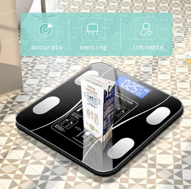 Умные напольные Smart Bluetooth фитнес весы v6185 смарт-весы с приложением Scale до 180 кг - изображение 5