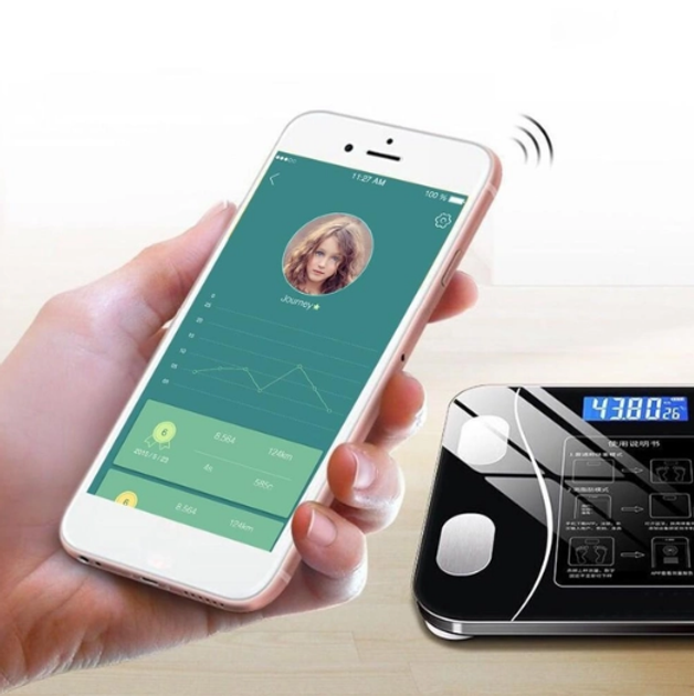 Умные напольные Smart Bluetooth фитнес весы v6185 смарт-весы с приложением Scale до 180 кг - изображение 6