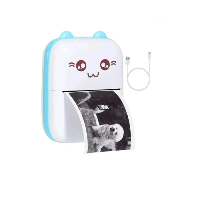 Портативний дитячий термопринтер для наклейок BAMBI CAT Mini Printer міні принтер без заливки чорнила BMP100 - зображення 8