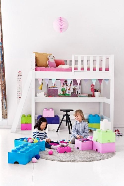 Контейнер у формі блоку LEGO Storage Brick 8 Лазурний (40041743) - зображення 3