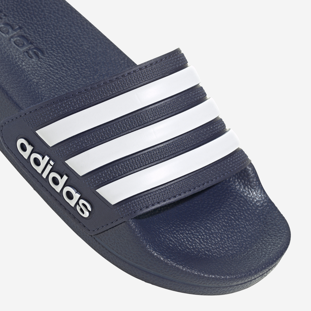 Жіночі шльопанці для пляжу adidas Adilette Shower K IF5978 37 Темно-сині з білим (4066759575516) - зображення 7