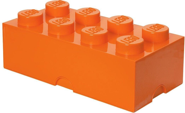 Pojemnik w kształcie klocka LEGO Storage Brick 8 Pomarańczowy (40041760) - obraz 1