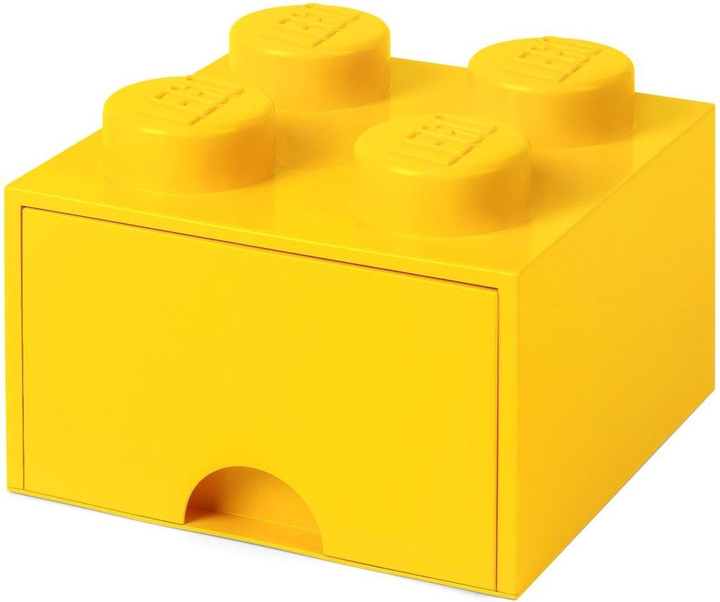 Контейнер для зберігання LEGO Storage Brick Drawer 4 з висувним ящиком Жовтий (40051732) - зображення 1
