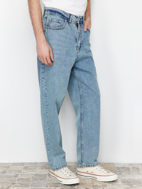 Джинсы Regular Fit мужские Trendyol TMNSS22JE0229 31 Светло-голубые ...