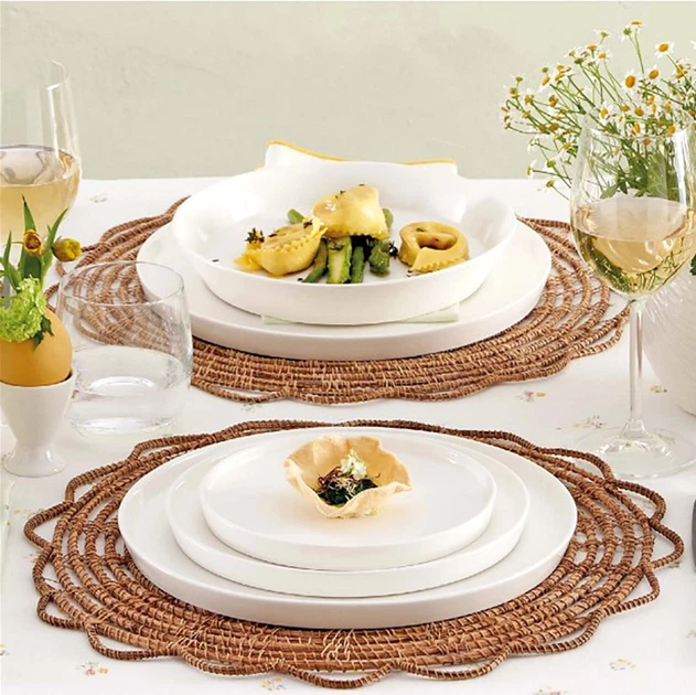 Zestaw talerzy obiadowych La Porcellana Bianca Essenziale Gourmet porcelanowych 26 cm 6 szt (P004400T26) - obraz 6