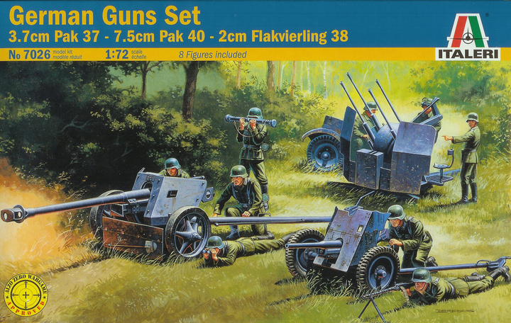 Zestaw zabawek Italeri German Guns (8001283070263) - obraz 1