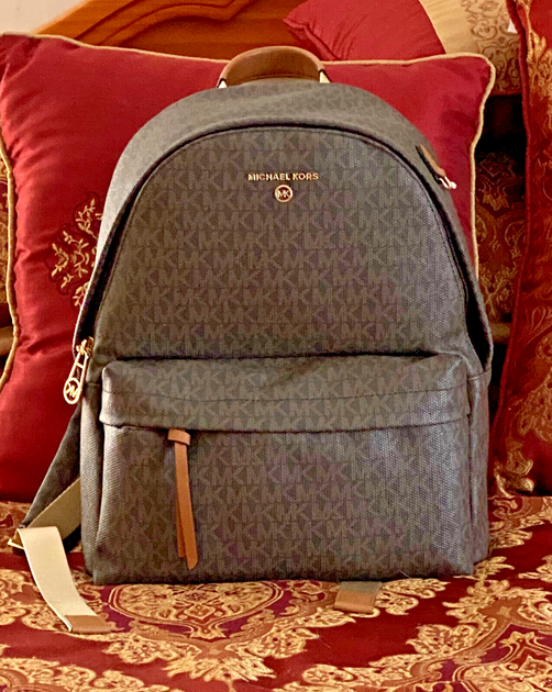 Рюкзак женский Michael Kors Slater коричневый - Фото 2 Рюкзак женский Michael Kors Slater коричневый - изображение 2