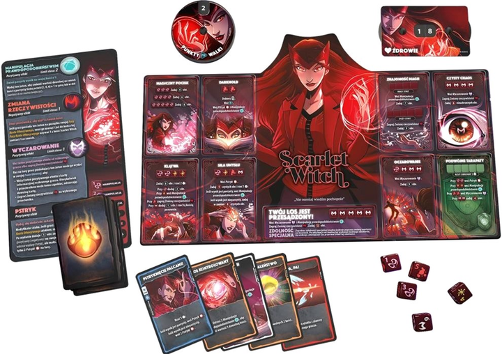 Gra planszowa Lucky Duck Games Dice Throne Marvel Box 1 Scarlet Witch Thor Loki Spider - Man (0691835194639) - obraz 3