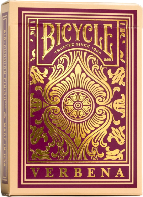 Гральні карти преміум-класу Bicycle Verbena Floral Золота фольга (0073854094686) - зображення 1