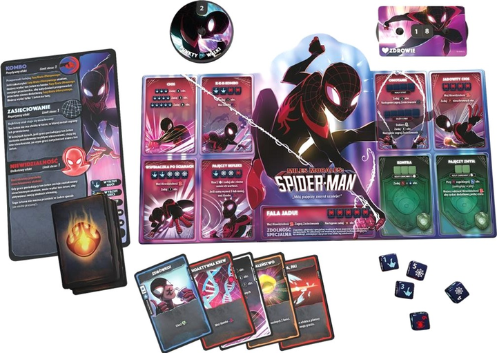 Gra planszowa Lucky Duck Games Dice Throne Marvel Box 1 Scarlet Witch Thor Loki Spider - Man (0691835194639) - obraz 4