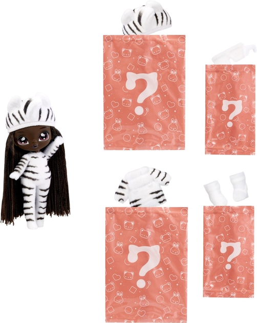 Lalka Na! Na! Na! Surprise Zebra Girl Miłe w dotyku Fuzzy Surprise 17 cm (0035051591948) - obraz 15