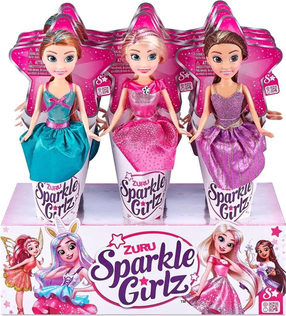 Лялька принцеса Zuru Sparkle Girlz в конусі 26 см 12 штук (5903076514073) - зображення 1