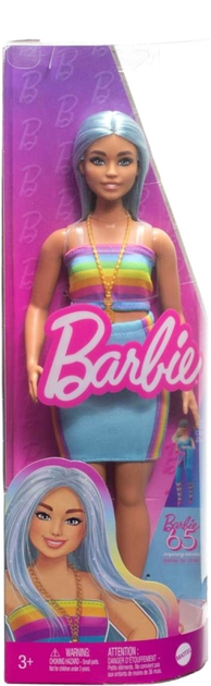 Lalka Mattel Barbie Fashionistas długie niebieskie włosy 30 cm (0194735176755) - obraz 1