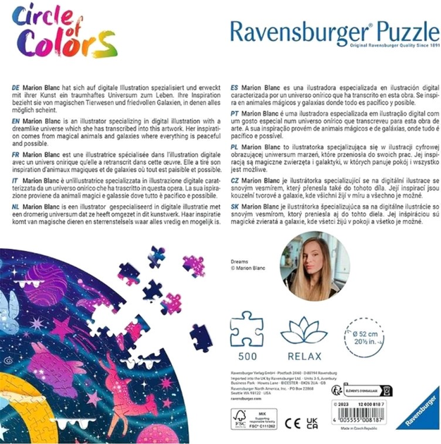 Пазл Ravensburger Circle of Colors Мрії 500 елементів (4005555008187) - зображення 3