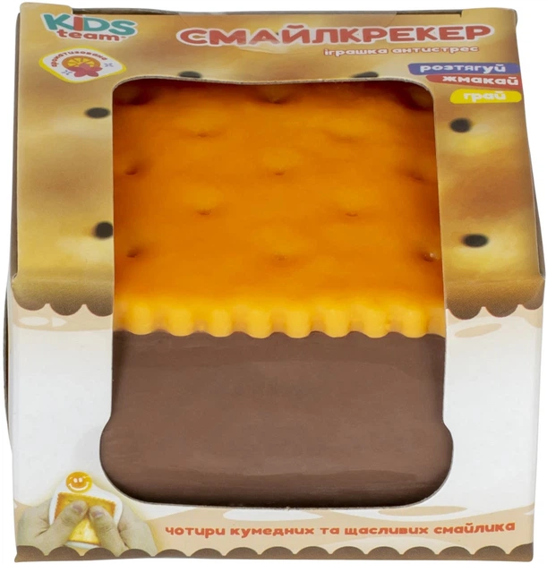 Игрушка антистресс KIDS TEAM смайлкрекер Шоколадный (CKS-10759_2) - Фото 7 Игрушка антистресс KIDS TEAM смайлкрекер Шоколадный (CKS-10759_2) - изображение 7