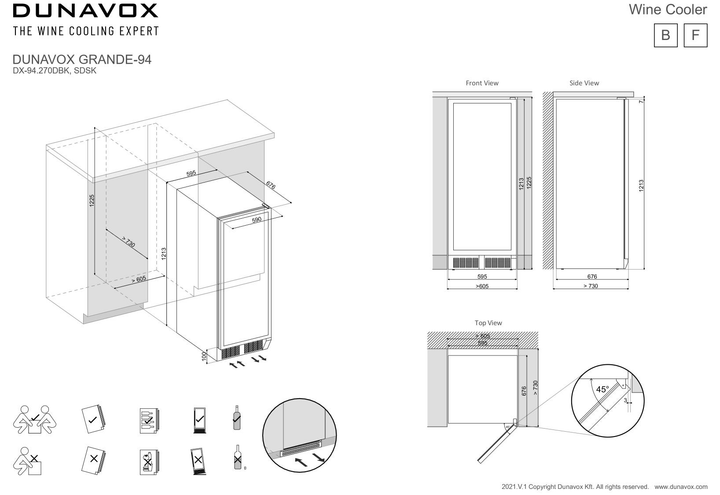Винный холодильник Dunavox DX-94.270SDSK - изображение 8