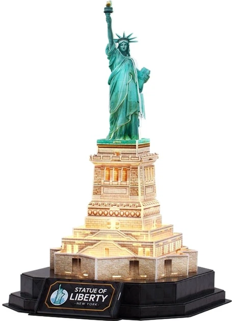3D-пазл Cubic Fun Статуя Свободы ночная версия 79 деталей