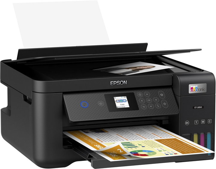 Urządzenie wielofunkcyjne Epson EcoTank ET-2850 Wi-Fi (C11CJ63405) - obraz 3