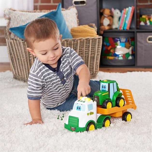 Тягач і Трактор Tomy John Deere зі світлом і звуком (0036881472070) - зображення 6