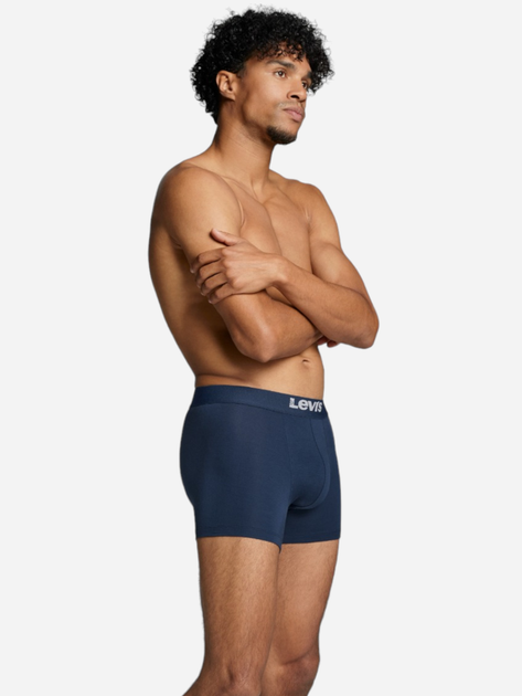 Zestaw majtek męskich typu bokserki Levi's 701222842-006 2XL 2 szt Granatowy (8720245437714) - obraz 5