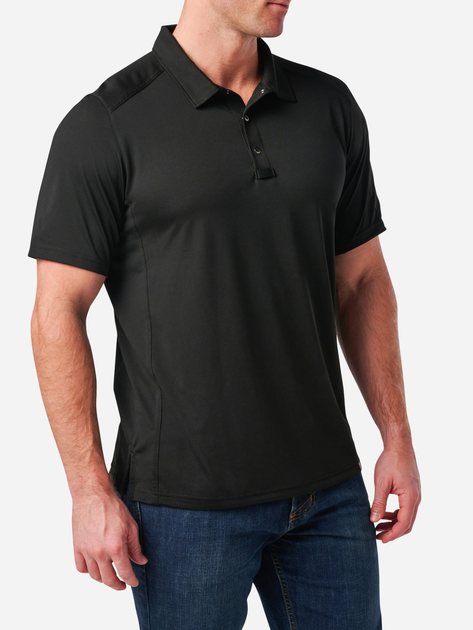 Тактична футболка чоловіча 5.11 Tactical Paramount Chest Polo 41298-019 S [019] Black (888579740486) - зображення 2