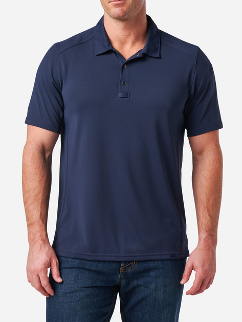 Тактична футболка чоловіча 5.11 Tactical Paramount Chest Polo 41298-721 2XL [721] Pacific Navy (888579740578) - зображення 1