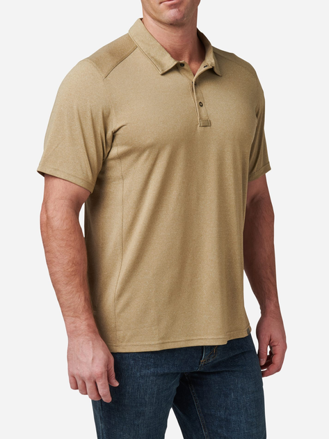 Тактическая футболка мужская 5.11 Tactical Paramount Chest Polo 41298-1090 M [1090] Elmwood Heather (888579740592) - изображение 2