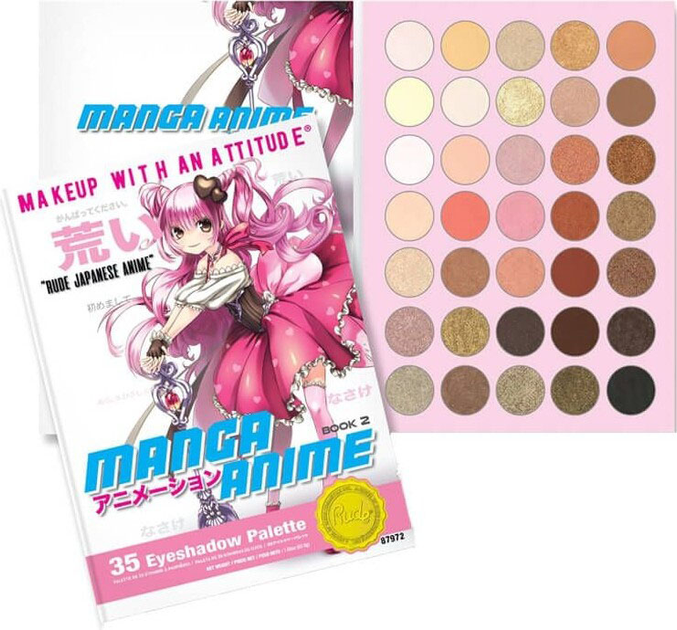 Палетка тіней для повік Rude Cosmetics 35 Eyeshadow Palette Manga Anime Book 2 29 г (0602989879723) - зображення 1