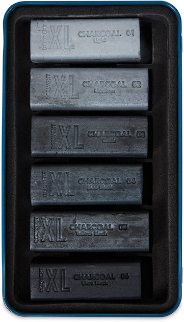 Набір вугільних блоків Derwent Charcoal XL Blocks 6 шт (5028252637053) - зображення 2