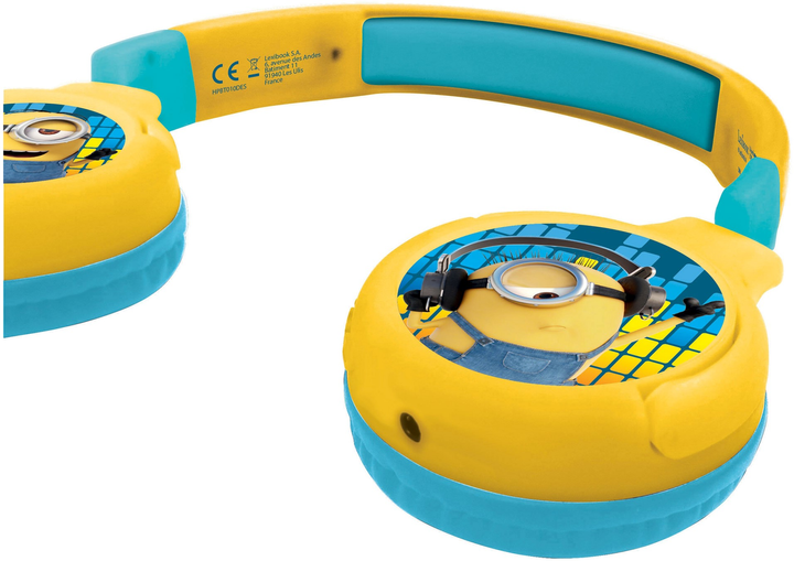 Słuchawki Lexibook 2-in-1 Minions Bluetooth Yellow-Blue (HPBT010DES) - obraz 2