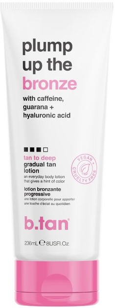 Lotion do samoopalania B.Tan Plump Up The Bronze Tan To Deep Gradual Lotion 236 ml (9347108009681) - obraz 1