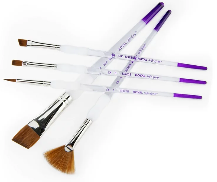 Набір пензлів Royal & Langnickel Artist paint brush synthetic sable 5 шт (0090672360038) - зображення 2