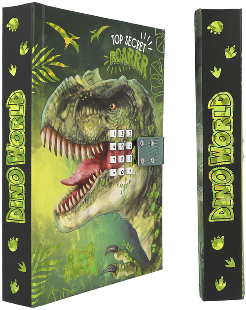 Pamiętnik Depesche Dino World T-Rex A5 z szyfrowym zamkiem (4010070644109) - obraz 2