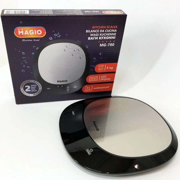 Весы кухонные MAGIO MG-780 5 кг водонепроницаемые - изображение 10