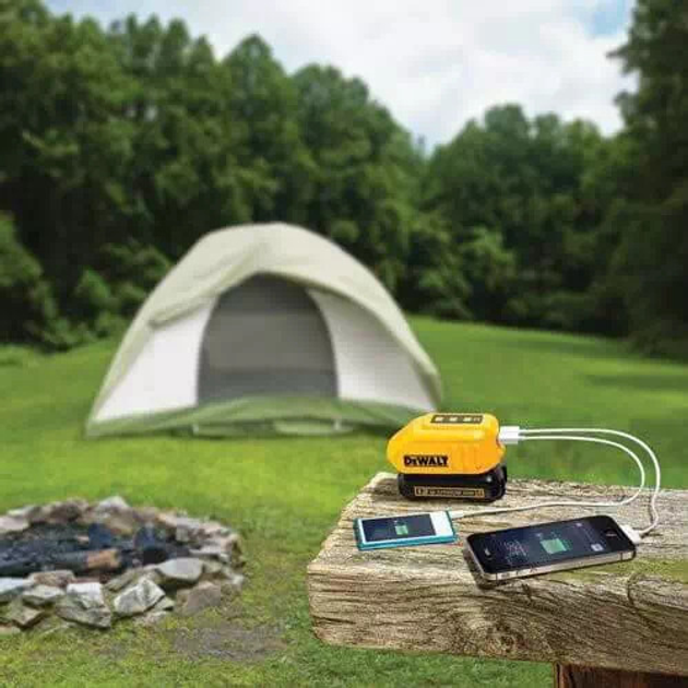Ładowalna lampa LED DeWalt + adapter USB DeWalt (DCL040-XJ) - obraz 11