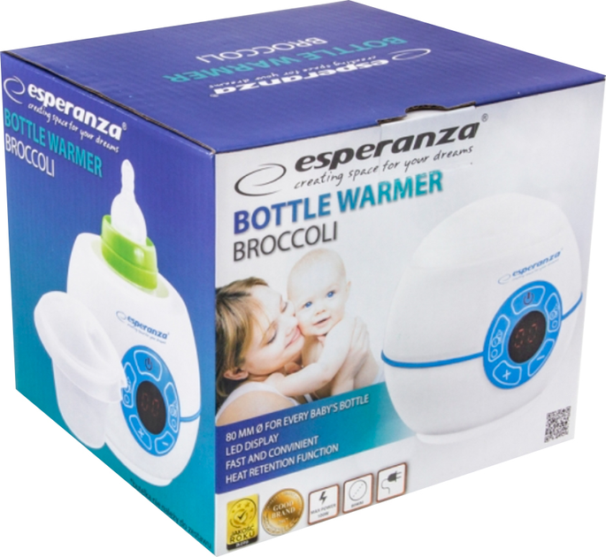 Podgrzewacz do butelek Esperanza LCD Brocolli (5901299949610) - obraz 4
