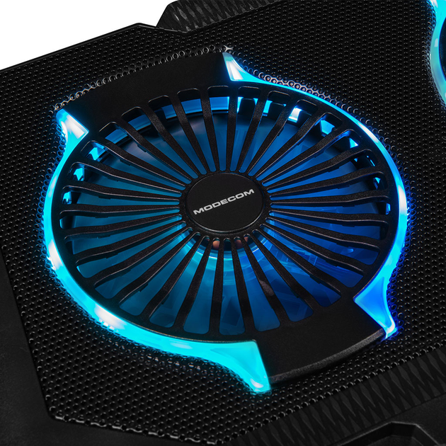 Podstawka pod laptopa Modecom SILENT FAN MC-CF-21-RGB Black (PL-MC-CF-21-RGB) - obraz 7
